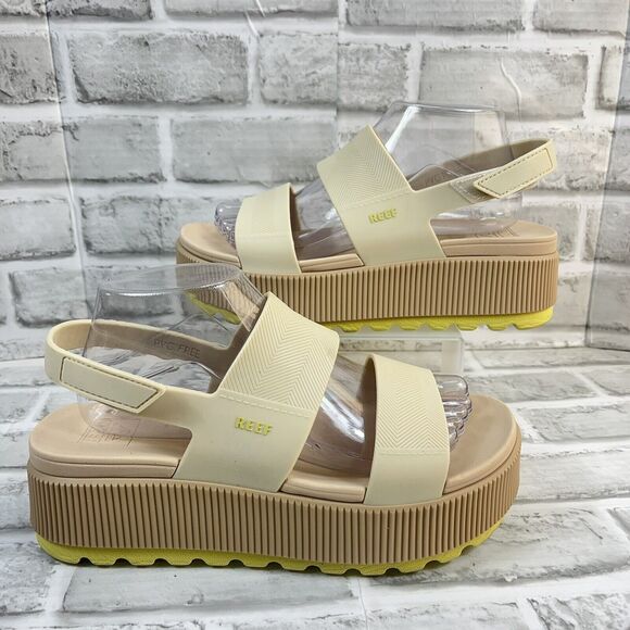 Reef Shoes - Reef Women's Size 9 Water Vista Higher PVC Free Platform Comfort Sandals